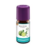 Baldini Bio Bergamotte 5ml - 100% Naturreines Ätherisches Öl - Lebensmittelqualität - Vegan - für Speisen, Getränke & Aroma Diffuser - aus Italien