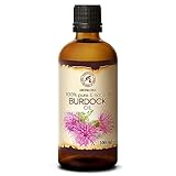 Klettenwurzel Öl 100ml - Rein Klettenwurzelöl - Arctium Lappa Wurzel - Klettenöl - Bestes Kuröl und Haaröl für Haarpflege -Glasflasche - Burdock Oil