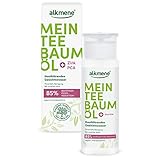 alkmene Mein Teebaumöl Gesichtswasser 150 ml Pickel Reduktion 85% bestätigt - naturreines Teebaumöl, vegan & klimaneutral - Gesichtsreinigung für unreine Haut - Facial Toner Gesicht - Face Tonic