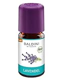 Baldini Bio Lavendelöl 5ml - 100% Naturreines Ätherisches Öl - Lebensmittelqualität - Vegan - für Speisen, Getränke & Aroma Diffuser - aus Italien