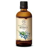 Borretschöl Rein und Natürlich 100ml - Kaltgepresst - Gut für Haut - Gesicht - Haare und Körper - Borago Officinalis Seed Oil - Borretsch Öl